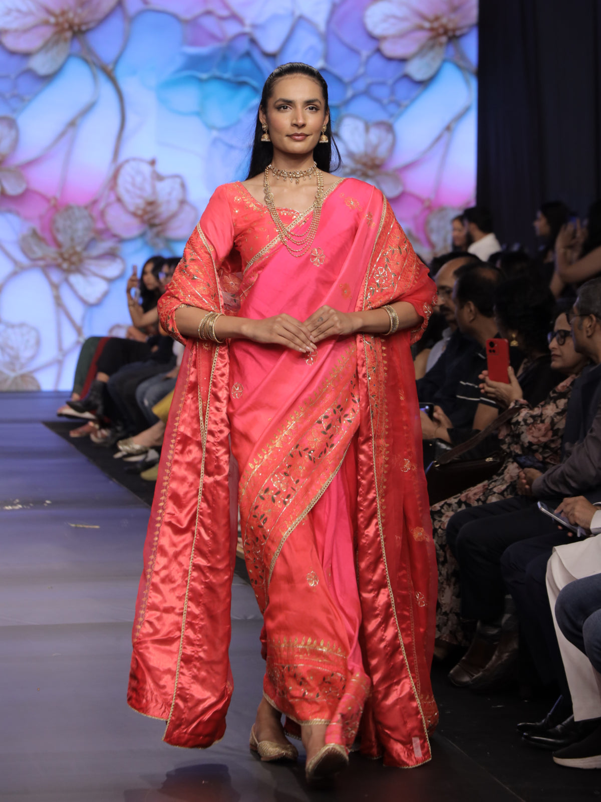 Rasleela Madhubani Saree & Dupatta