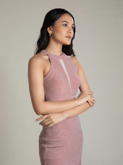 Rose Quartz Shimmer Dress