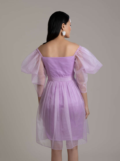 Lilac Pixie Organza Dress