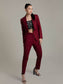 Solid Maroon Blazer Set