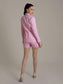 Pink Corset Style Blazer Set