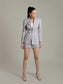 Ash Grey Corset Style Blazer Set