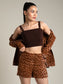 Leopard Print Blazer Set