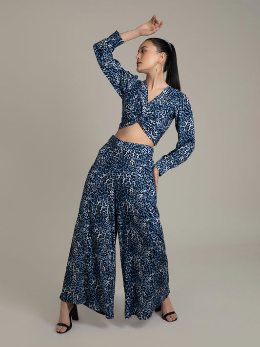 Cobalt Leopard Co-ord Set