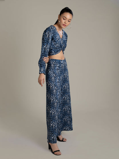 Cobalt Leopard Co-ord Set