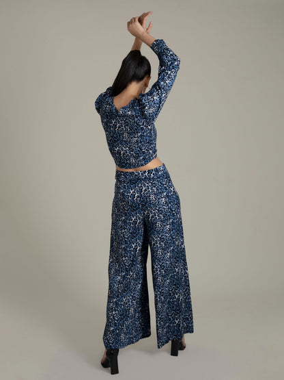 Cobalt Leopard Co-ord Set