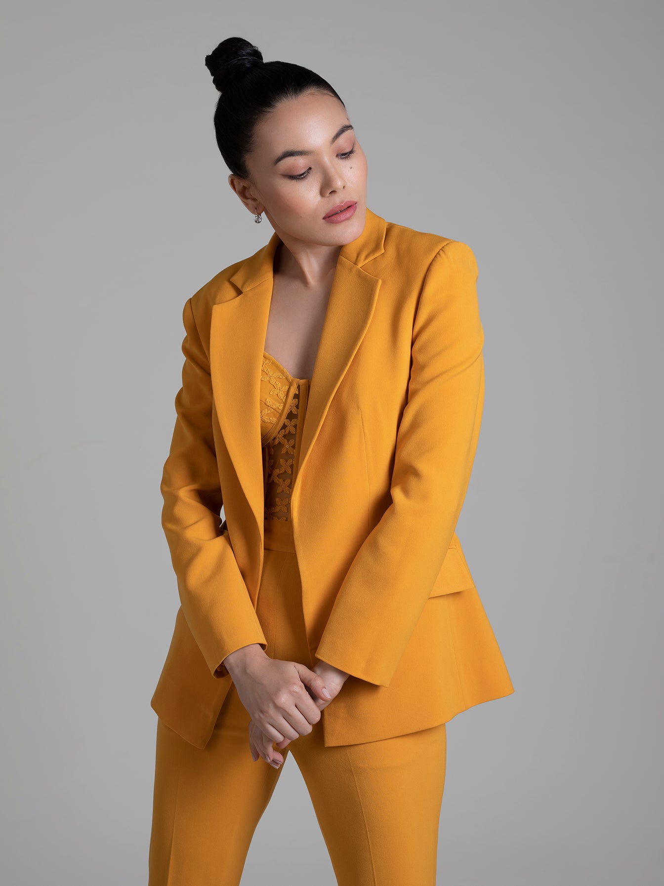 Dandelion Corset Jumpsuit Blazer Set