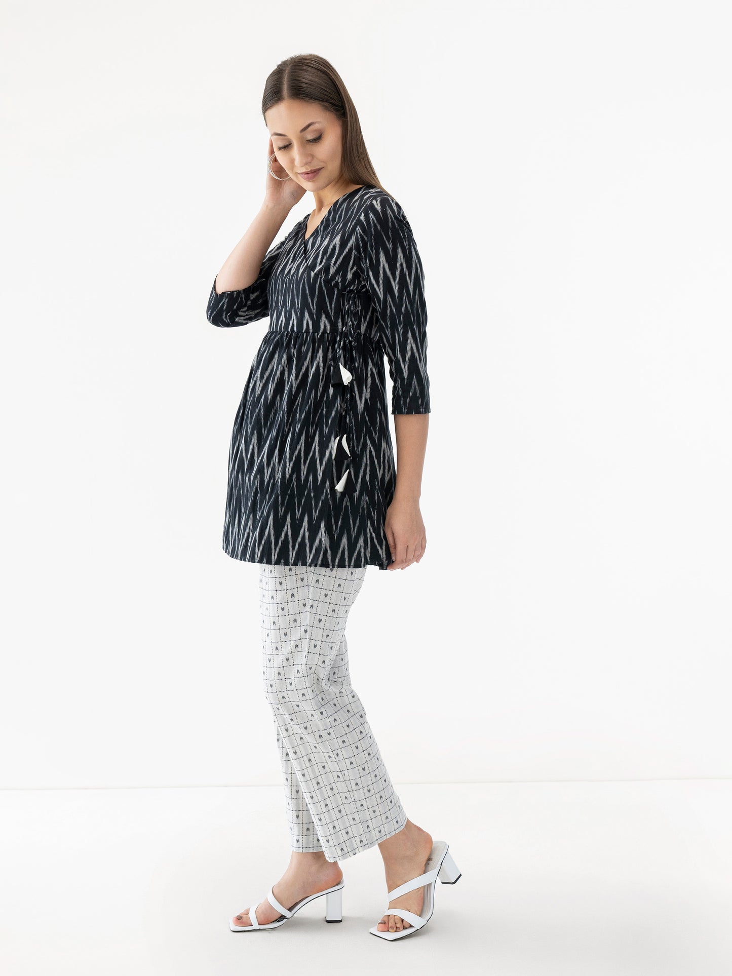 Pepper Black Ikat Co-ord Set
