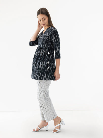 Pepper Black Ikat Co-ord Set