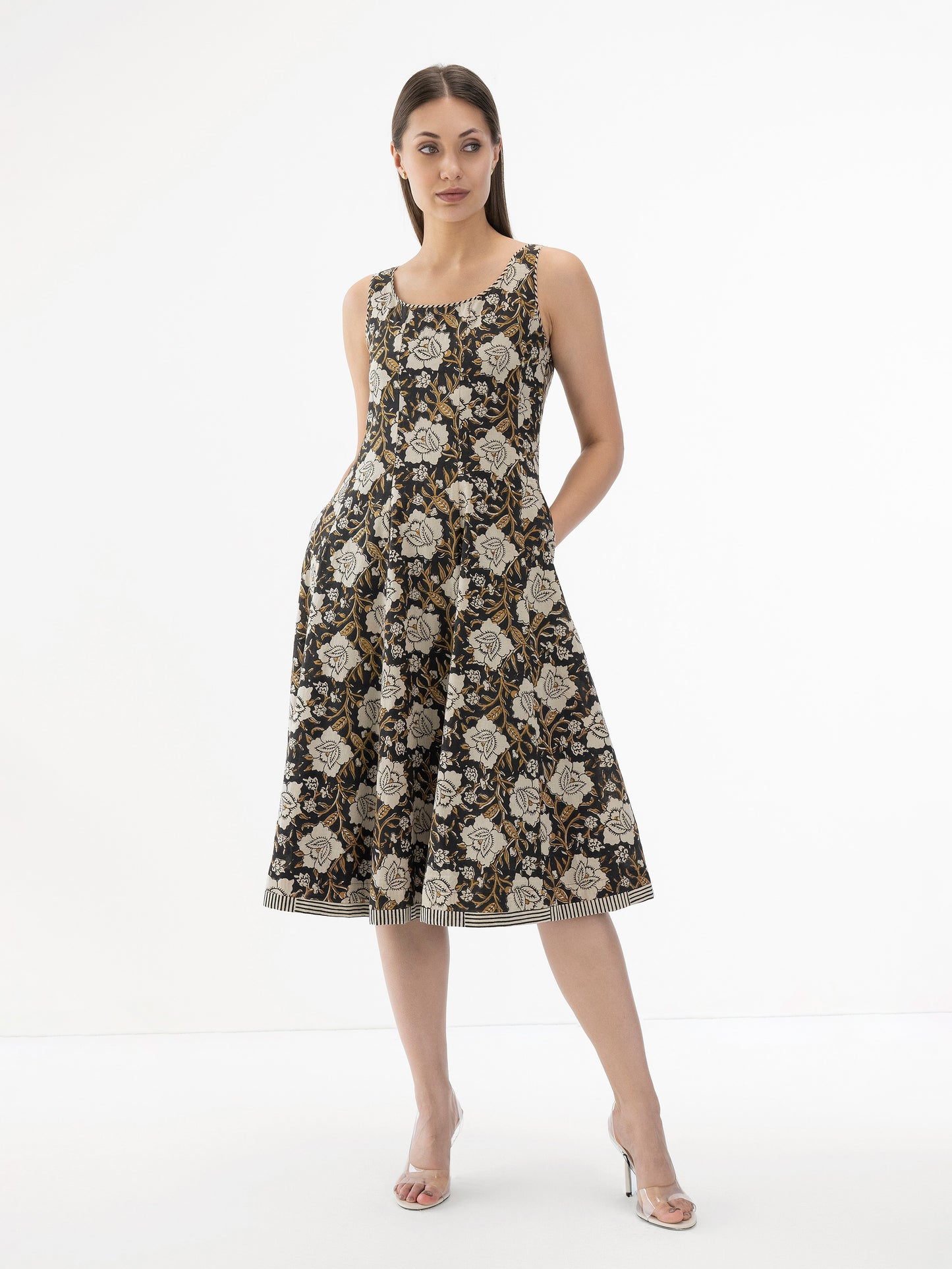 Ayana Cotton Flare Dress