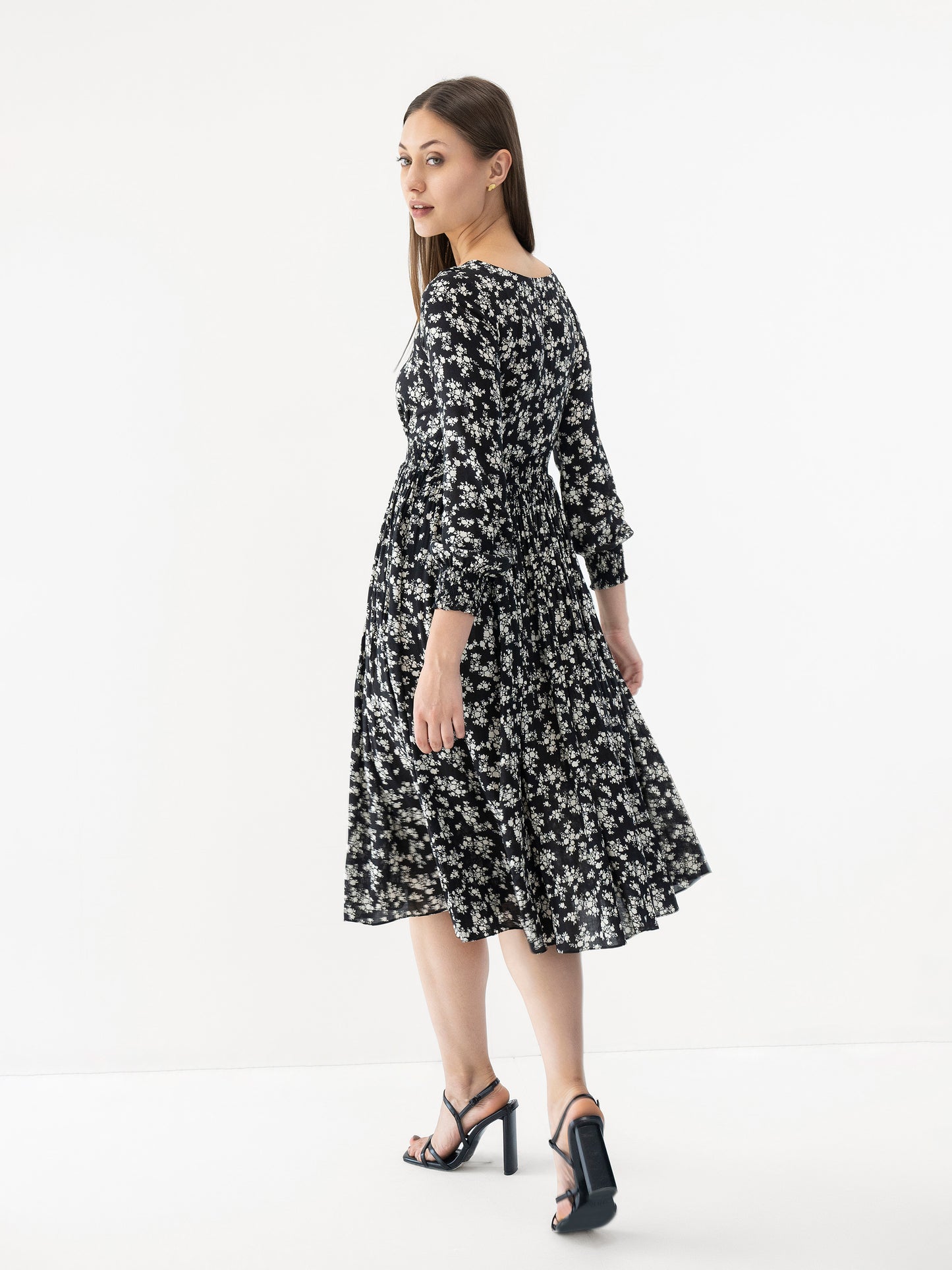 Aria Floral Midi Dress