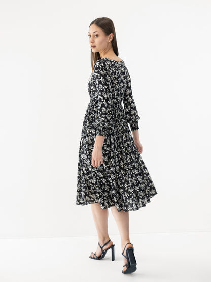 Aria Floral Midi Dress