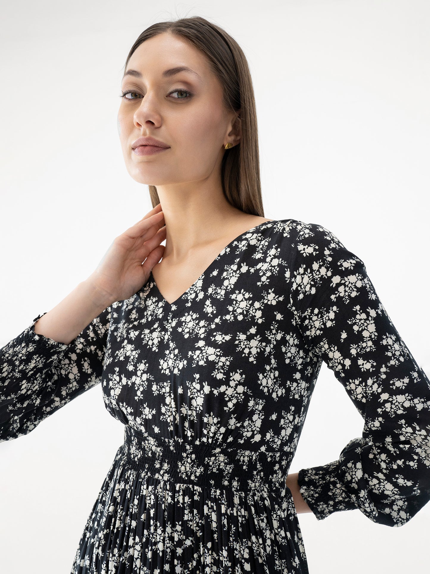 Aria Floral Midi Dress