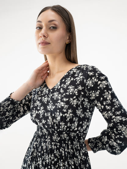 Aria Floral Midi Dress