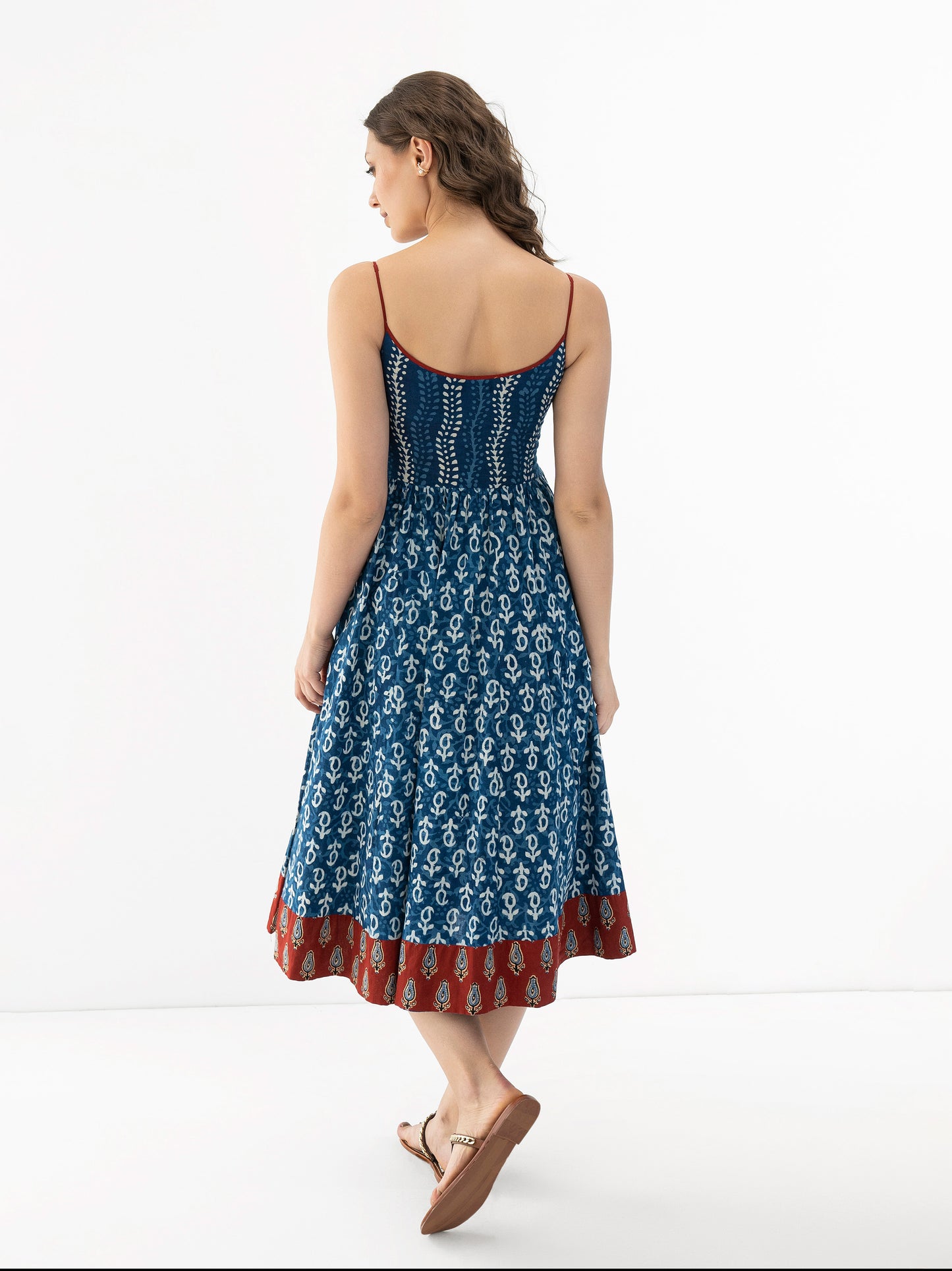 Eila Block Printed Dress