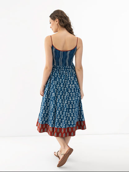 Eila Block Printed Dress