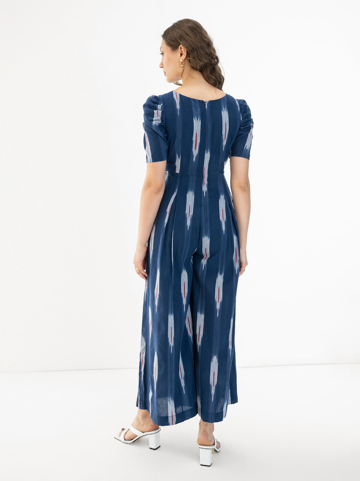 True Blue Ikat Jumpsuit