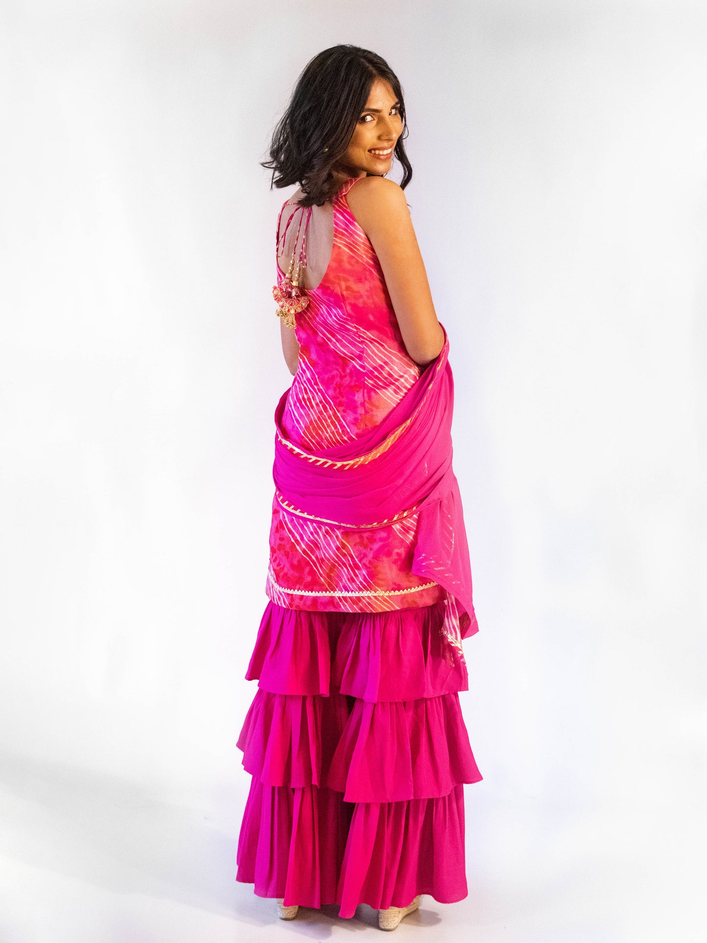 Ruby Gharara Suit Set