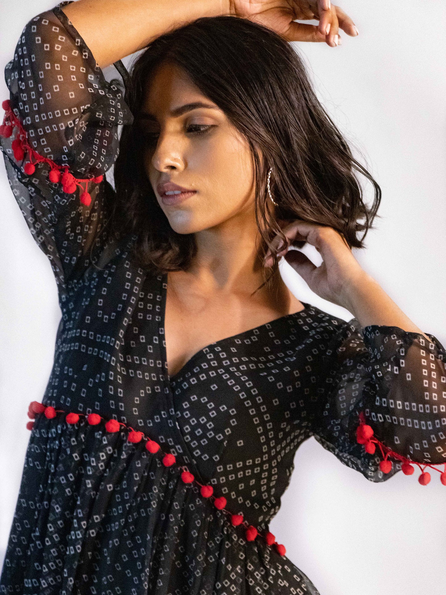 Black Bandhani Dress