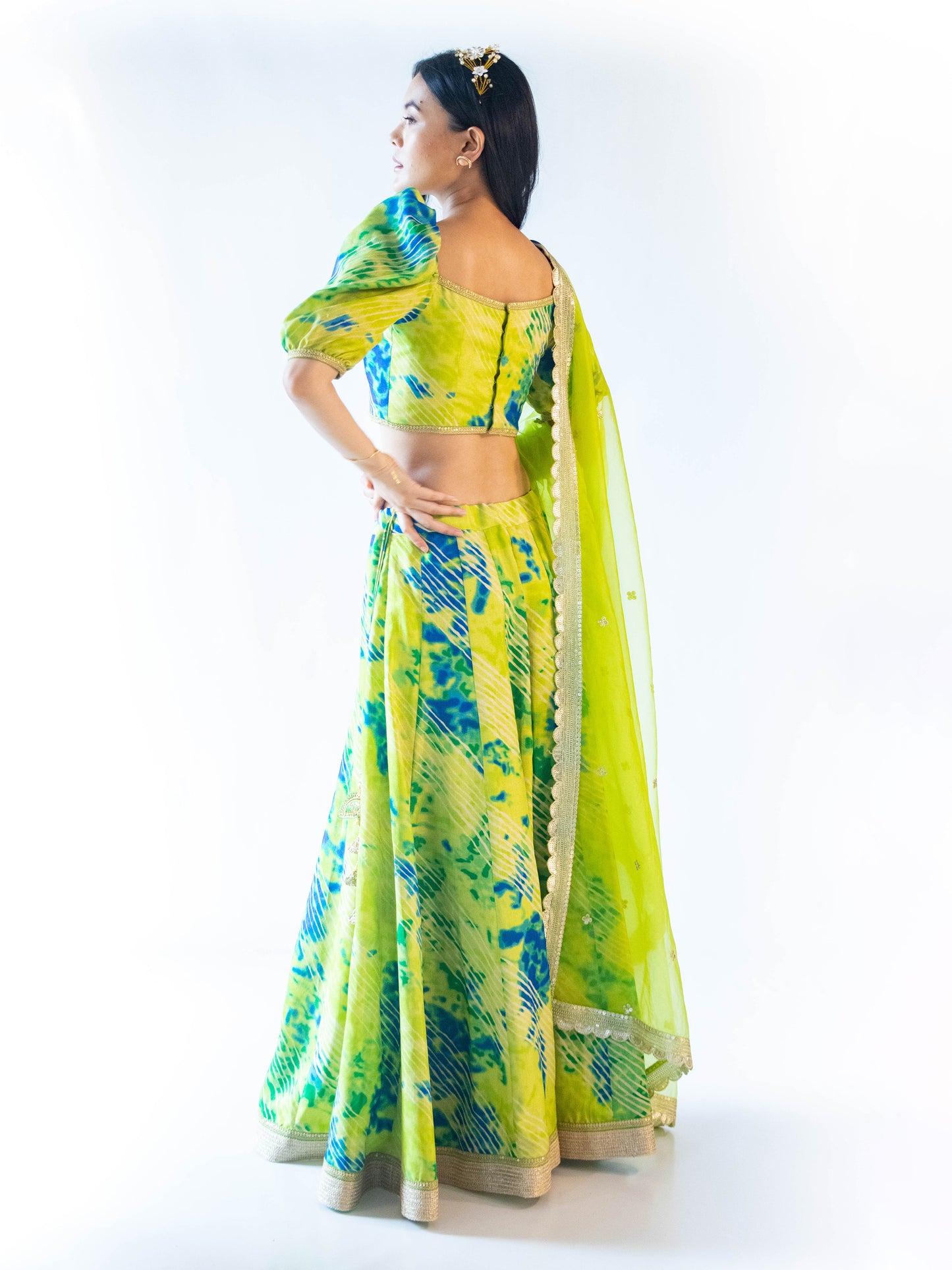 Feya Green Lehenga